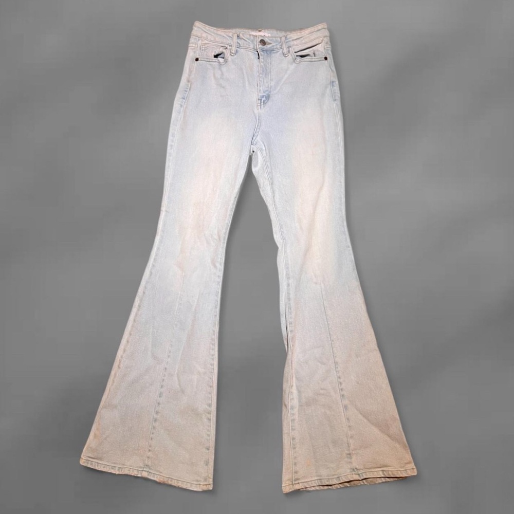 Cello Light Wash Flare Jeans